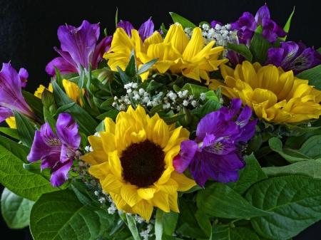 Lovely Bouquet - flowers, sunflowers, nature, bouquet