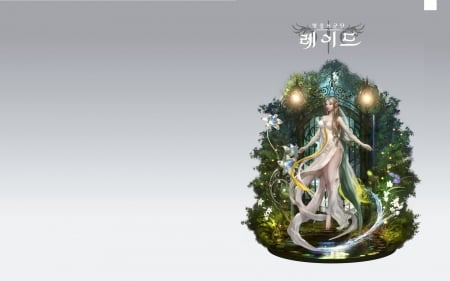 Elf - elf, game, fantasy, green, girl