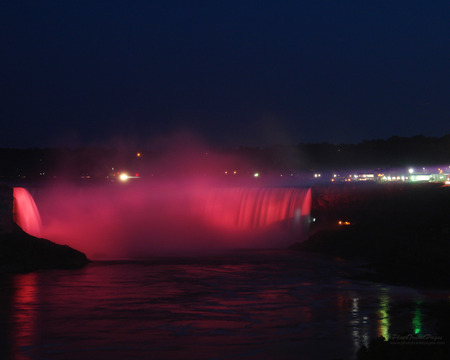 Pink Niagara Falls  - nature, waterfalls