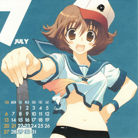 7 - anime, calander