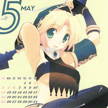 5 - anime, calander