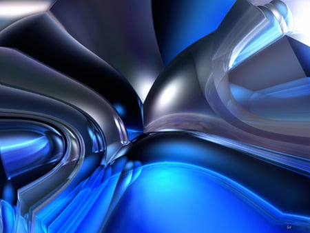 Two Forty Blu - 3d, abstract, blue