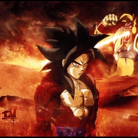 SSJ4 Goku vs Great Ape Baby