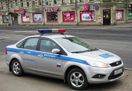 russian police car - police, ford, car, russian