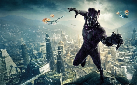 Black Panther 4k - Black, marvel, Panther, 2018, 4k