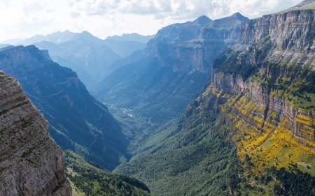 Valley - nature, mountains, valley, canyon