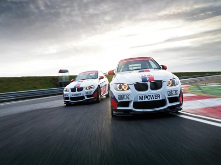 bmw racing - race, track, bmw, car