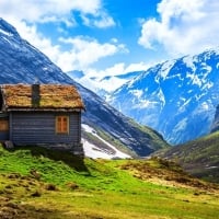 Hut on the Mountains