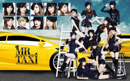 girls generation - k-pop, girls, generation, car