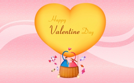 Valentine For Men - Yellow, Valentine, Men, Heart, For, Hot Balloon