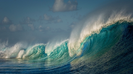 Waves - white, skin, blue, water, summer, sea, wave, texture