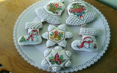 Christmas Cookies - Christmas, Beautiful, White, Cookies