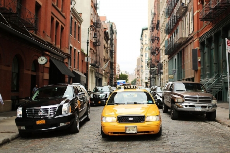 taxi!!!!! - street, buidling, taxi, car