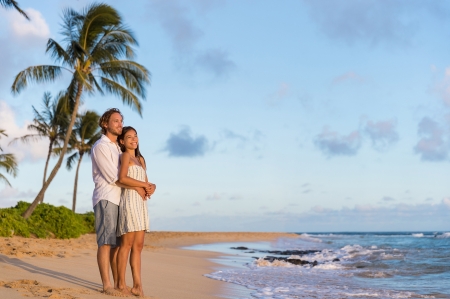 Couple in love - beach, couple, honeymoon, hugs