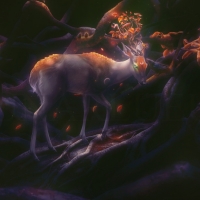 Twilight deer