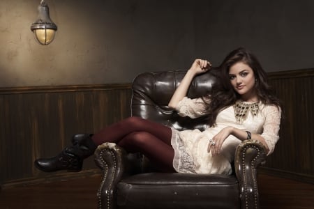 Cowgirls Parlor . . - women, fun, female, boots, fashion, parlor, room, models, brunettes, western, chair, cowgirl, style, Lucy Hale, den, ranch