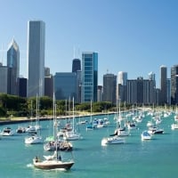 Chicago Marina on Lake Michigan