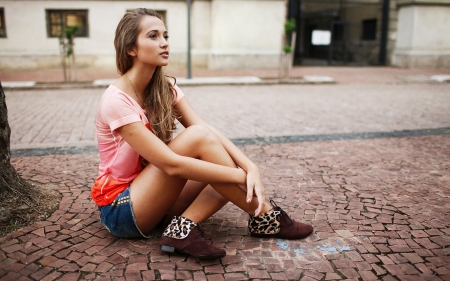 Ranch Hand . . - women, style, fun, models, female, cowgirl, fashion, boots, outdoors, western, brunettes, ranch