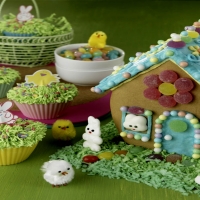 Easter Gingerbread House