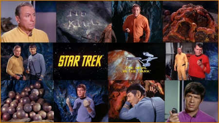 The Devil in the Dark - star trek, spock, kirk, the devil in the dark, horta, miners