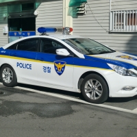 south korean police car