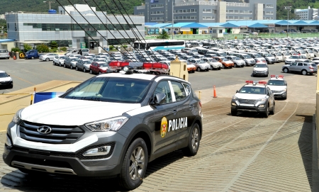 polica nacional del peru - hyundai, santa fe, police, car