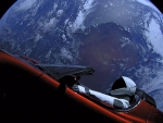 Car Orbiting Earth