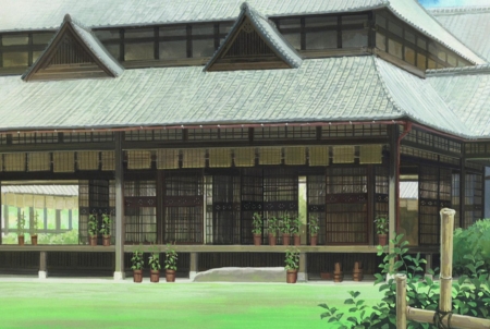 Summer Wars House - house, manga, japan, anime, garden, summer wars, movie, japanese