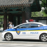 south korean police car