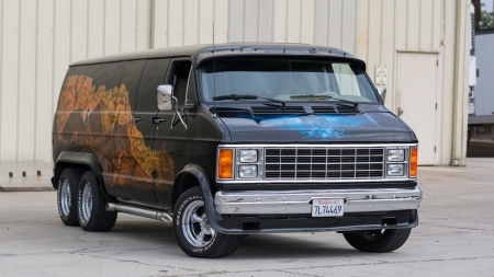 1980 Dodge Custom Van - desktop, 1980 Dodge Custom Van, windows, wallpaper