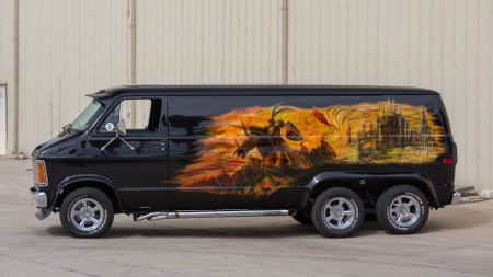 1980 Dodge Custom Van - desktop, 1980 Dodge Custom Van, windows, wallpaper