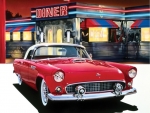 Ford Thunderbird '55 at The OK Diner
