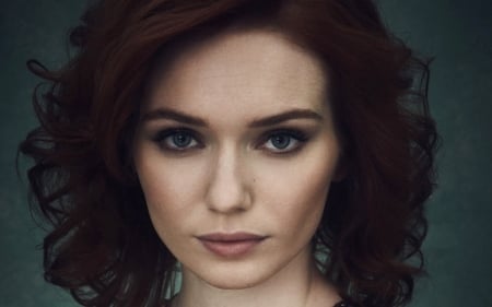 Eleanor Tomlinson - woman, face, actress, redhead, girl, eleanor tomlinson