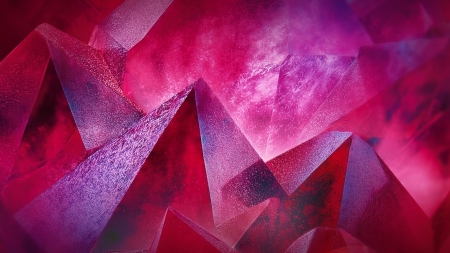 Abstract - abstract, mountain, pink, luminos, fantasy