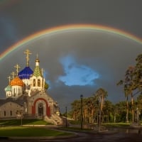 Church under Rainbow