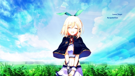 anime girl for your desktop - beautiful, anime, girl, skybg