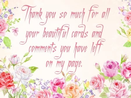 THANK YOU - card, thank, you, comment