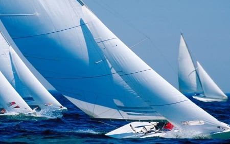 boat race - ocean, sailboats, race, boat