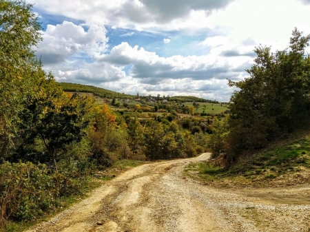 lovely view from village mramor neighborhood bekaj - Street, Kosovo, Vilage, Hills