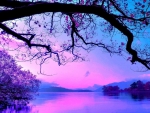 Purplish Blue Landscape