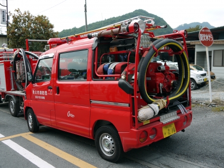 japanese kei fire truck - truck, kei, fire, japanese