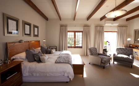 Sunny Bedroom - house, furniture, interior, bedroom, home