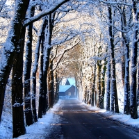 House at the End of the Snowy Road