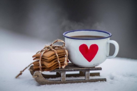 ♥ - abstract, love, red, cup