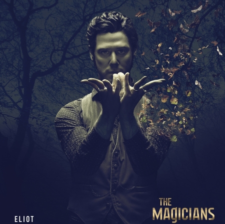 The Magicians ( 2015 - ) - eliot, actor, tv series, man, fantasy, hand, butterfly, golden, the magicians, Hale Appleman