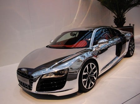 Audi R8 - r8, chrome, car, audi, tuning