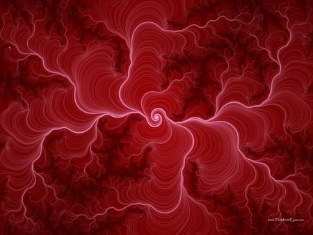 RedSwirlPic - dark red, color, design, red