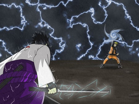 sasuke vs naruto - sasuke, naruto