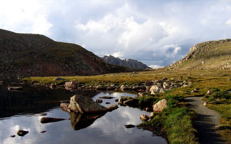 Beautiful Lake with mountain - lake, landscape, mountain