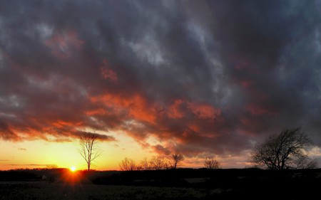 sunset  - nature, sky